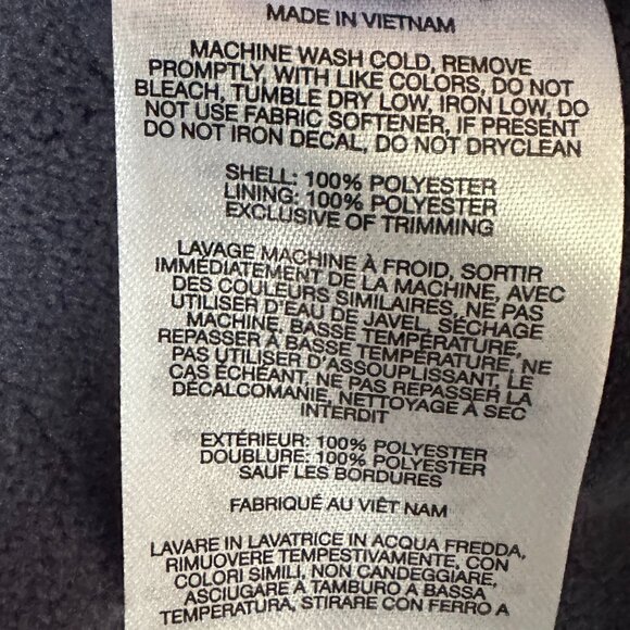 EUC Columbia Navy Blue Fleece Lined Zip Front Hooded Jacket in Women's XXL - Picture 9 of 9